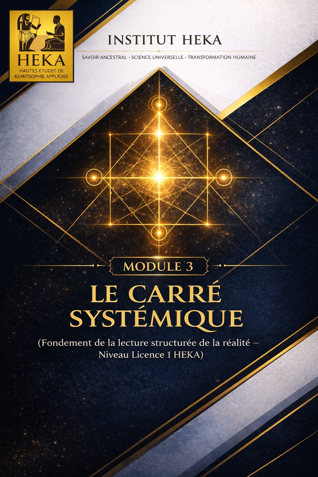 MODULE 3 : LE CARRÉ SYSTÉMIQUE (Fondement de la lecture structurée de la réalité – Niveau Licence 1 HEKA)